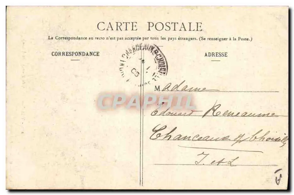Três velhos do Faouët (Morbihan) — Coleção H. Laurent, Port-Louis — n° 222 - Verso