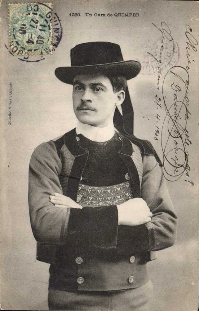 Um Homem de QUIMPER — Coleção VILLARD, n°1230 - Frente