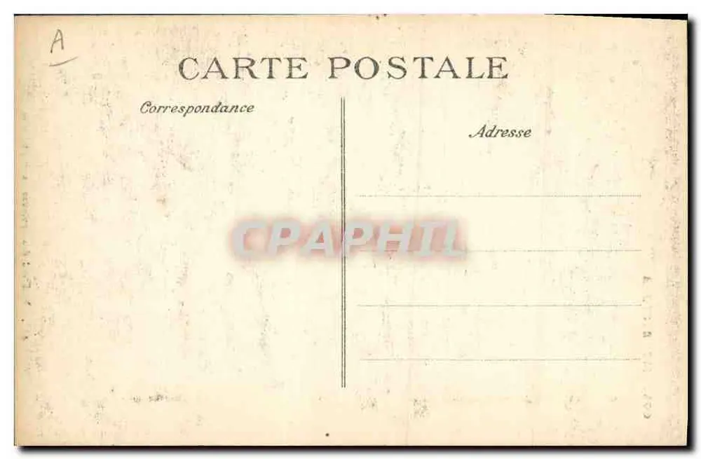 Vieillard dos arredores de Pont-Croix — traje breton — ELD, n° 443 - Verso