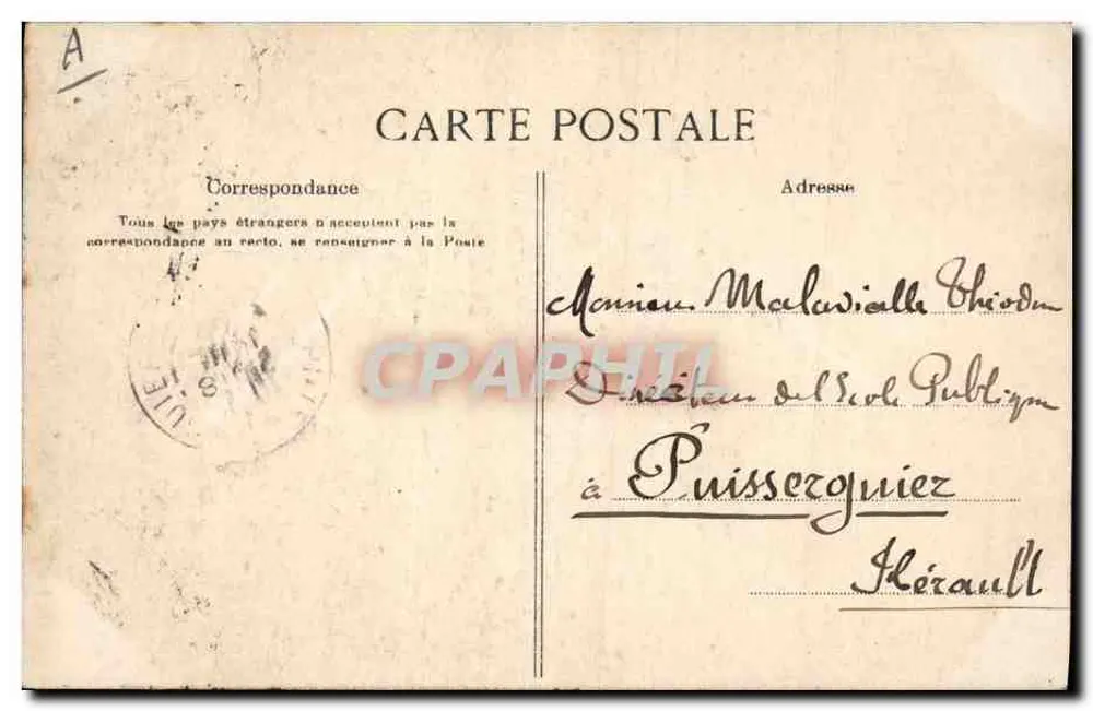 PLOUGASTEL-DAOULIAS — Der Besuch der Brautleute beim Urgroßvater — Sammlung Villain, Quimper - Rückseite