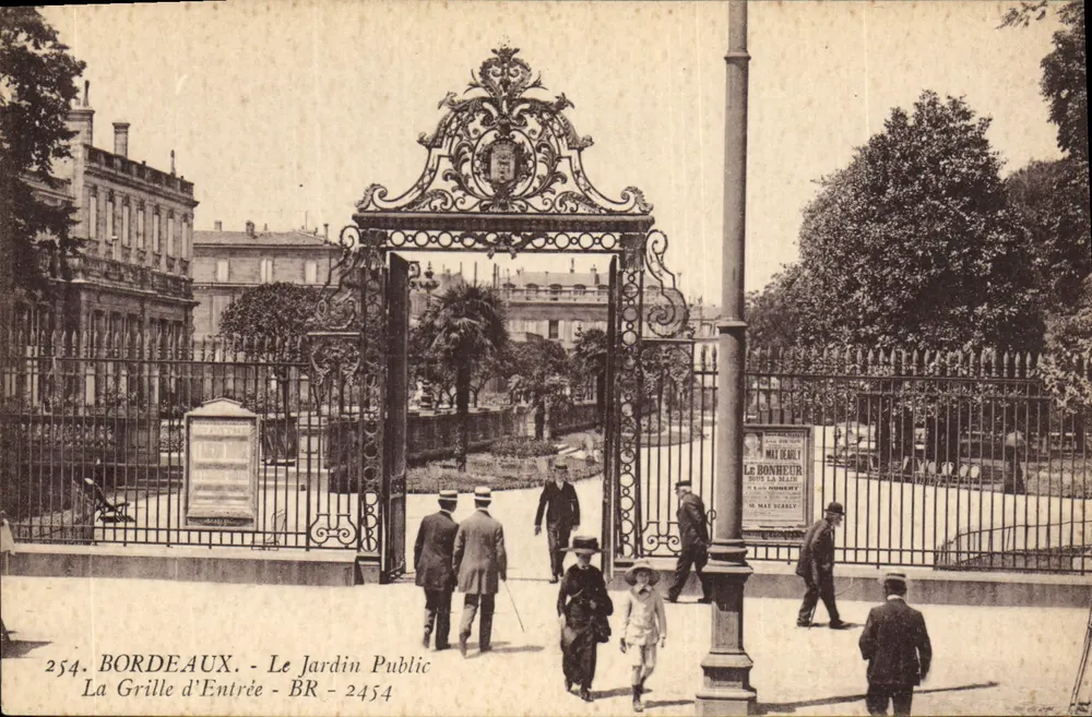 Bordeaux - Der Öffentliche Garten - Das Eingangstor - BR - 2454 - Vorderseite