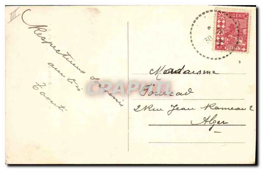 Joias Berberes — Circuito de Laurès — Cl. J. Rigal - Verso