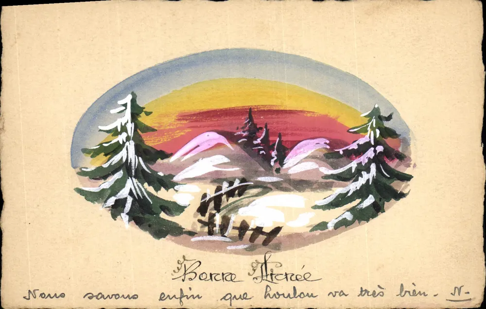 Bercre Lictrée — Winterlandschaft — N.- - Vorderseite