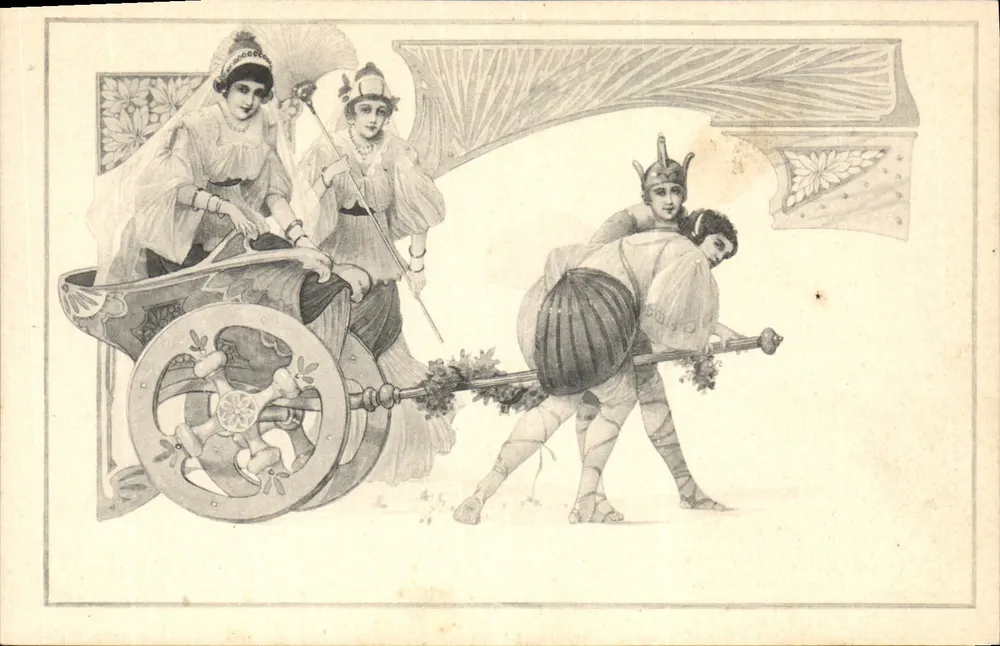 Kutschen-Szene — Verlag M. M. Vienne, Nr. 393 - Vorderseite