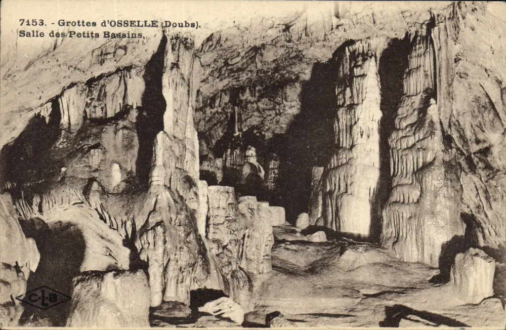 Höhlen von OSSELLE (Doubs) — Saal der Kleinen Becken — C. Lasser - Vorderseite