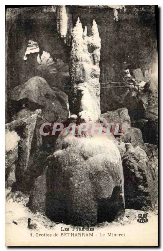 De Pyreneeën - Grotten van BETHARRAM - Het Minaret - Voorkant