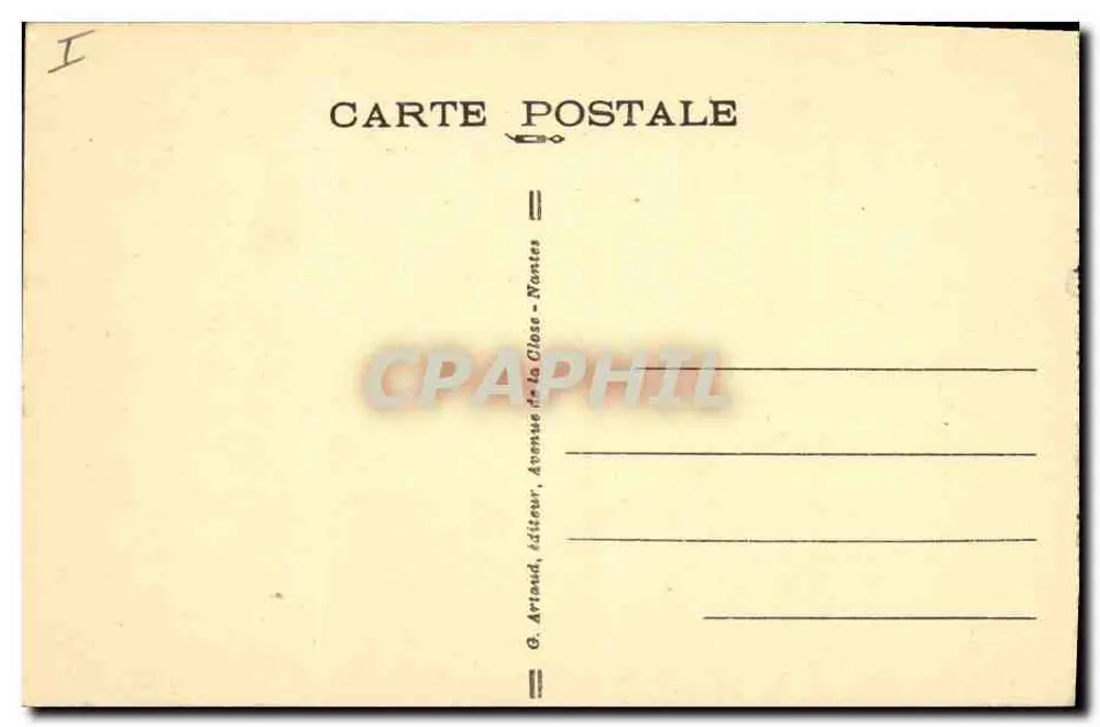 Le Huelgoat — Die Höhle von Artus — G. Arnaud, Verlag Nantes - Rückseite