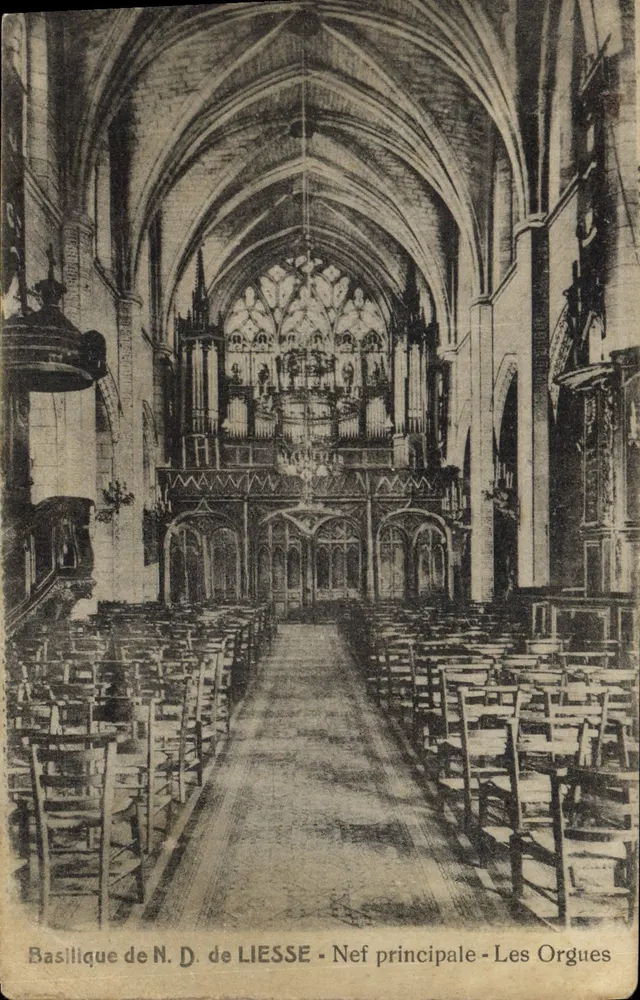 Basilika von N.D. de LIESSE — Hauptnische — Die Orgeln - Vorderseite