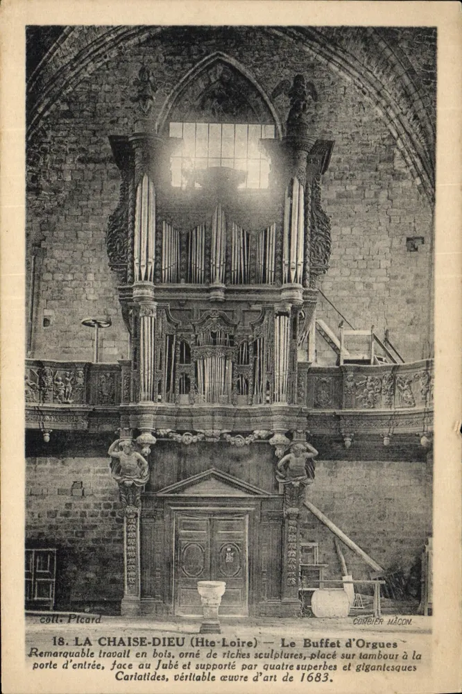 La Chaise-Dieu (Haute-Loire) — O órgão — Combier Maçon - Frente