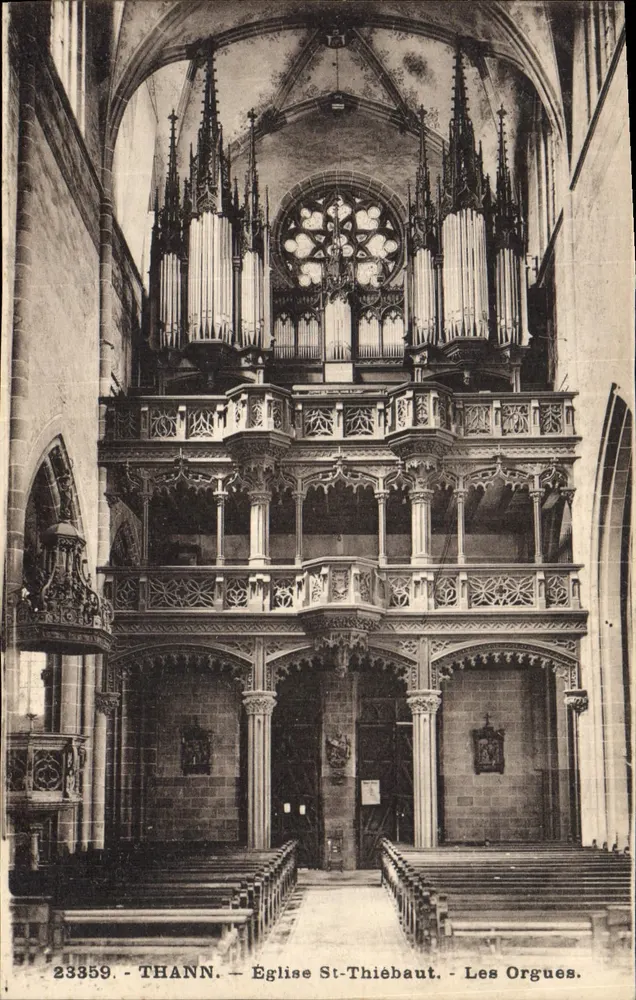 Thann - Kirche St-Thiébaut - Die Orgeln - Vorderseite
