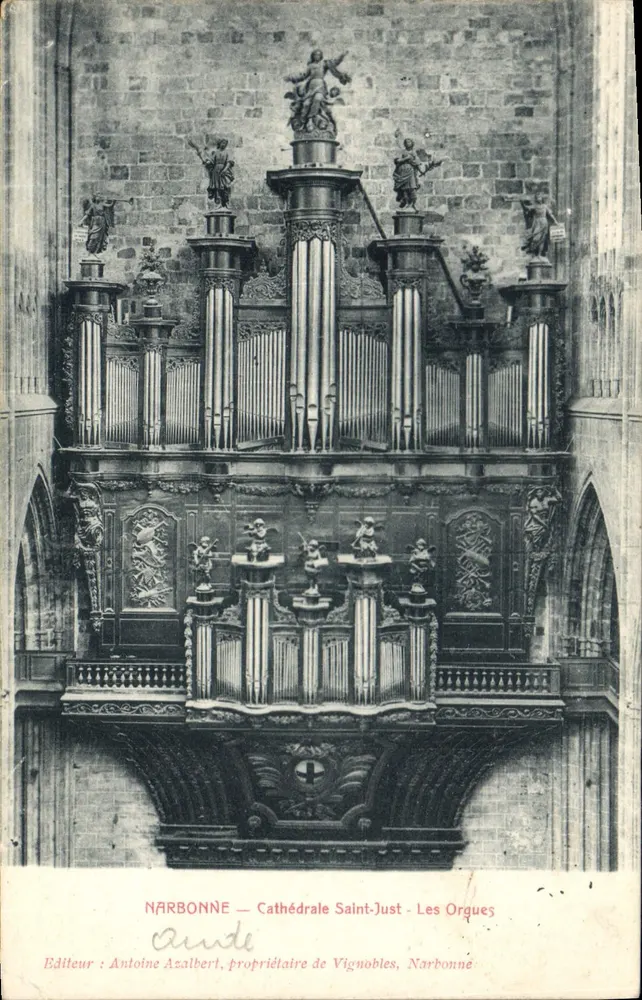 NARBONNE — Kathedrale Saint-Just — Die Orgeln - Vorderseite