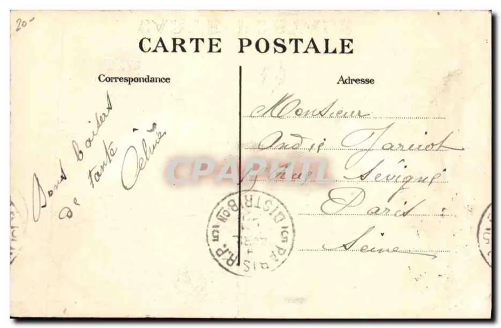 Alençon (Orne) — Tribunal de Comércio — rua do Berceail — A. M. F. editor, n°55 - Verso