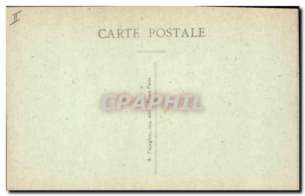 Amiens — Le Palais de Justice, rue Lasneur, bombardé par les Boches — A. Papaglin - Verso