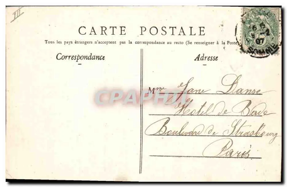 Amiens — Het Paleis van Justitie — Graphil, n°17 - Achterkant