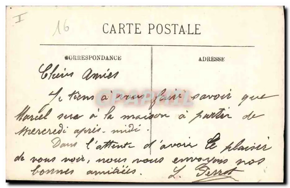 Angoulême — O Palácio de Justiça — N.G. n°45 - Verso