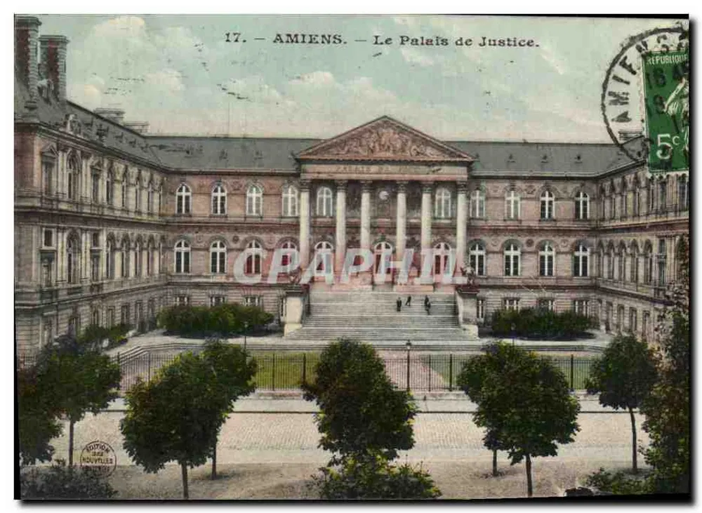 Amiens — Pałac Sądowy — Wydanie Nowych Miast, nr 17 - Awers