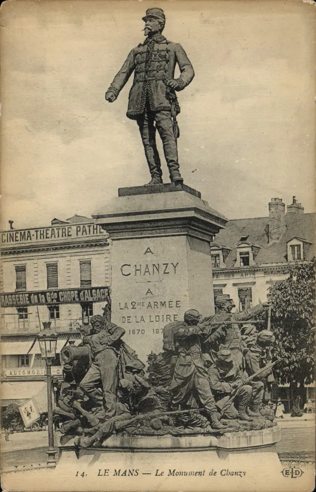 Le Mans — Das Chanzy-Monument — Verlag ELD, Nr. 14 - Vorderseite