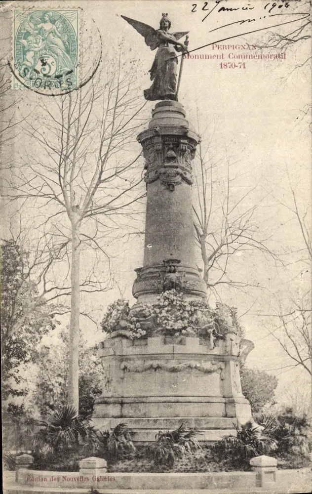 Perpignan — Monument commémoratif de la guerre 1870-71 — Édition des Nouvelles Galeries - Vorderseite