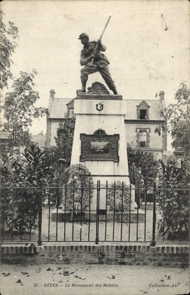 Dives — Denkmal der Mobilgardisten — Souvenir Français, Paris - Vorderseite