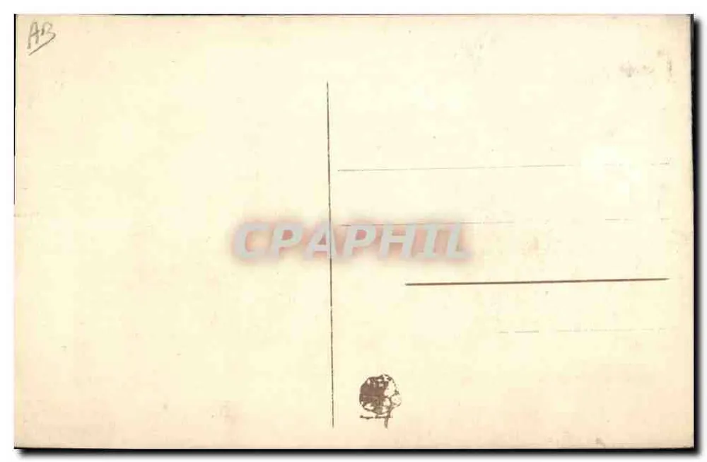 Flor de pensamento bordada — Ela traz minha Pensamento — carta postal antiga - Verso