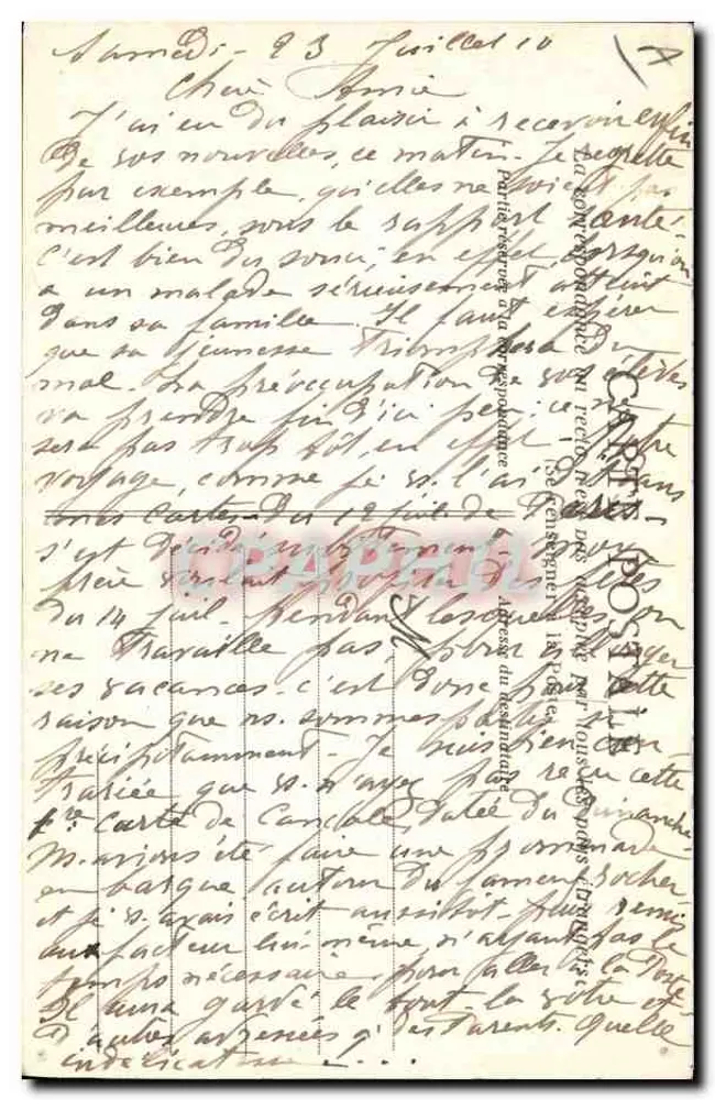 De Concarneau a Font-Aven — G.B.D. n°247 - Verso