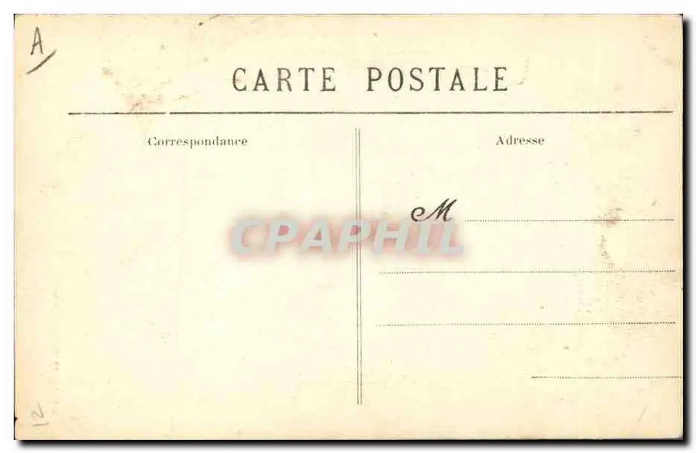 Casados de Scaër — Coleção Villard, Quimper — n° 1083 - Verso