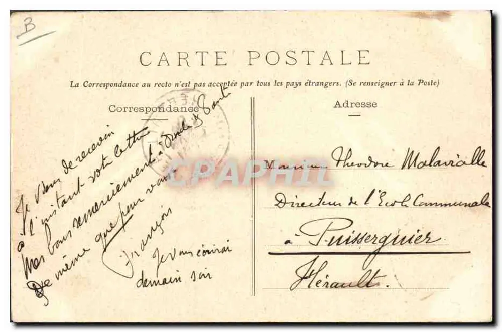 Bourg-de-Batz — Paludiers und Paludière, Kleidung von einst — Vasset Phototypie, Nantes - Rückseite