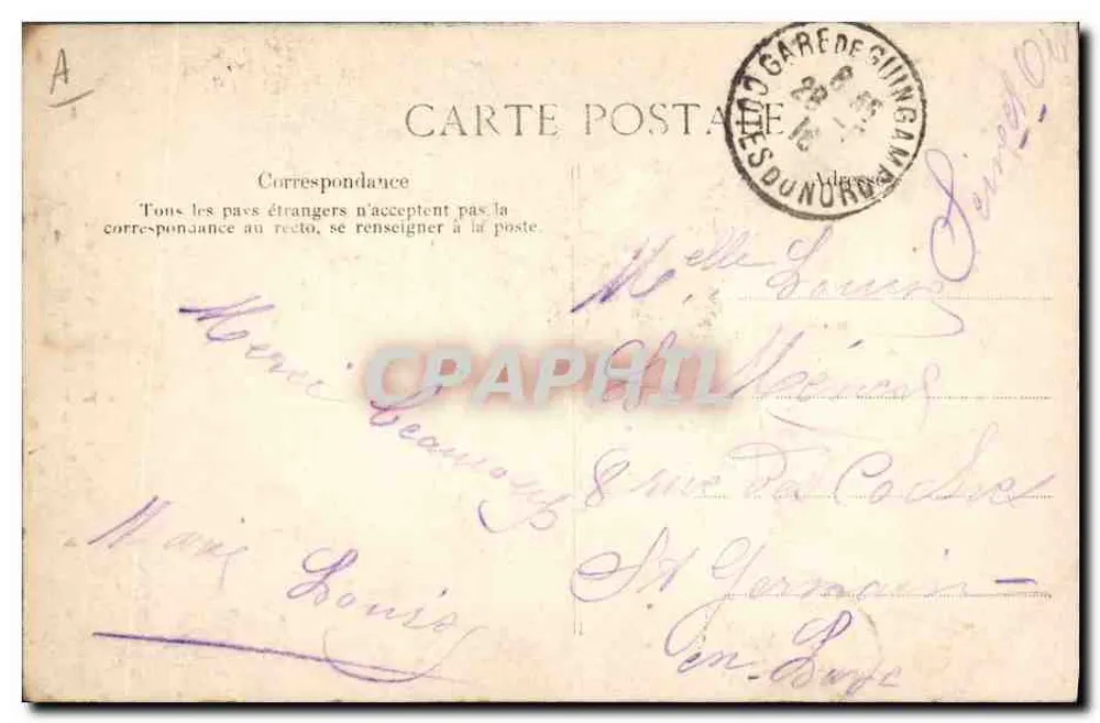 Bretan-Kleidung — Pont-l'Abbé — Verlag E.D. Nr. 207 - Rückseite