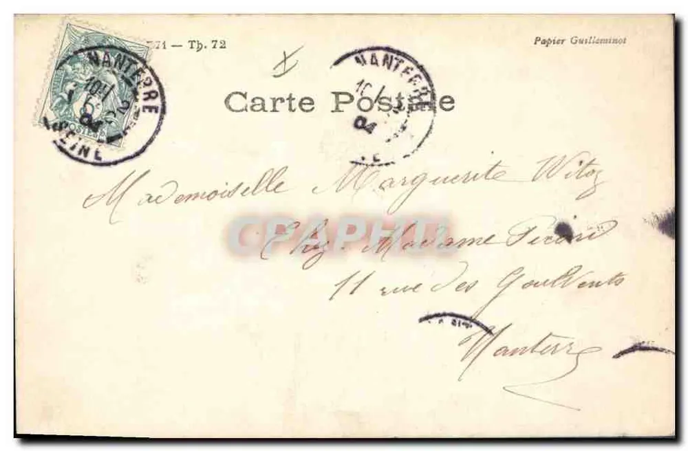 Lidia — Retrato de mulher em vestido rosa e chapéu florido — Stebbing Paris - Verso