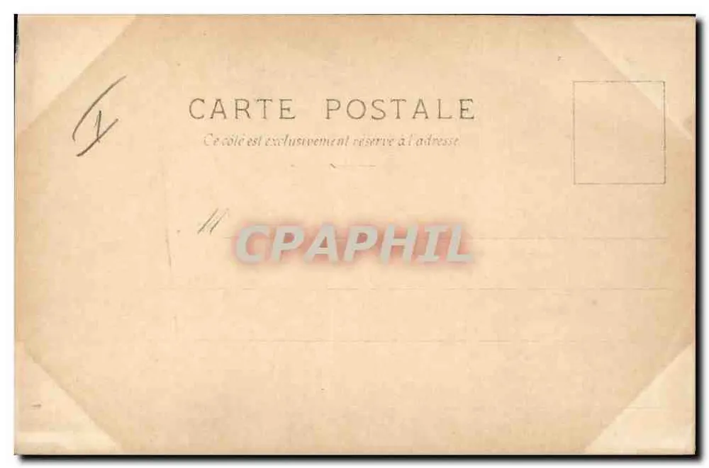 Retrato de mulher — Tolédo — editor Reutlinger, Paris, série N°19 - Verso