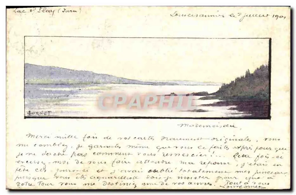 See von Hey (Jura) — aquatisches Landschaftsbild — Fornet, Seriennummer nicht sichtbar - Vorderseite