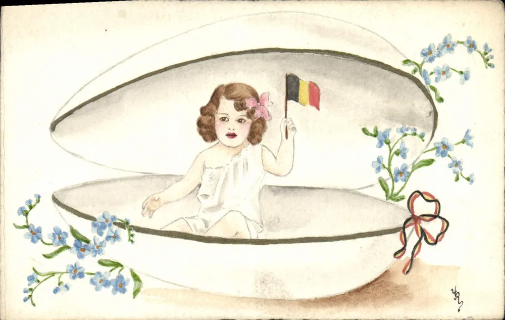 Kind in einer Schale — Belgien — Nr. III - Vorderseite