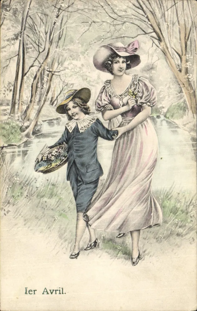 April-Fest — 1. April — Verlag V. K., Wien, Nr. 7057 - Vorderseite