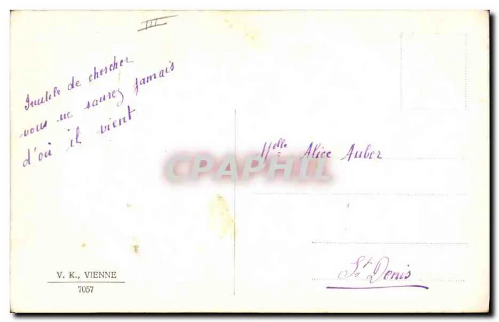 April-Fest — 1. April — Verlag V. K., Wien, Nr. 7057 - Rückseite