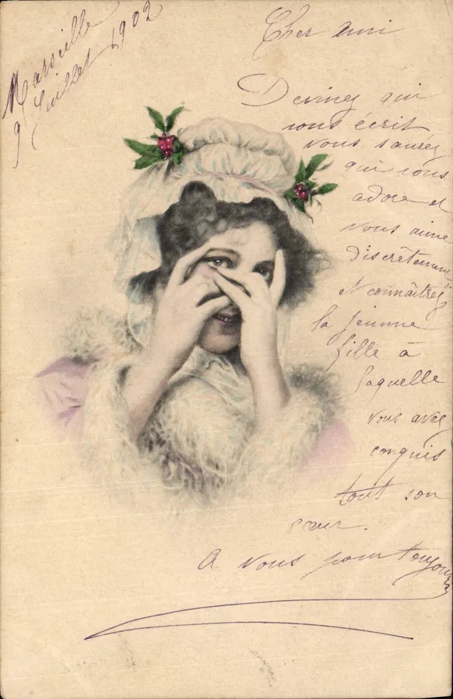 Junge Frau, deren Herz du gewonnen hast — Marseille, 1902 — Verlag unbekannt - Vorderseite