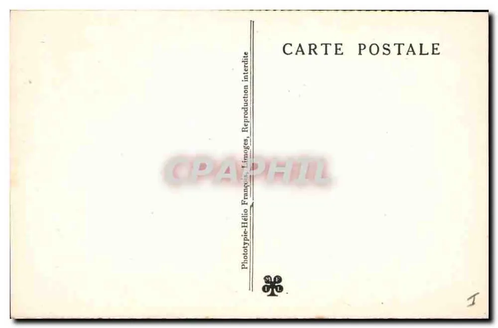 Padirac-Quellen (Lot) — Eingang zur Höhle — Phototypie Hélio - Rückseite