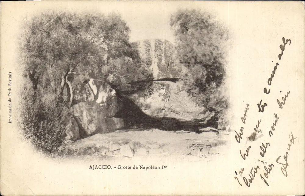 Ajaccio - Höhle von Napoleon I. — Imprimerie du Petit Bastiais - Vorderseite