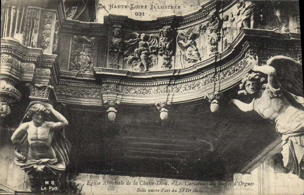 Abteikirche La Chaise-Dieu — Die Karyatiden des Orgelprospekts — Kunstwerk des 17. Jahrhunderts — La Haute-Loire Illustrée 631 - Vorderseite
