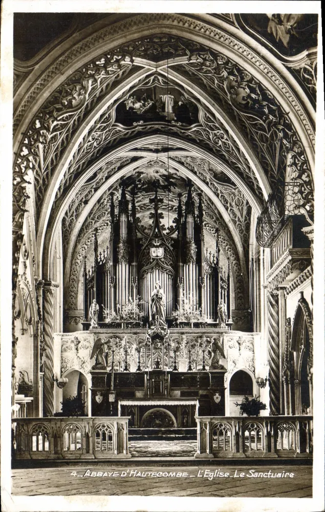 Abtei Haute-Côme - Die Kirche. Das Heiligtum - Vorderseite