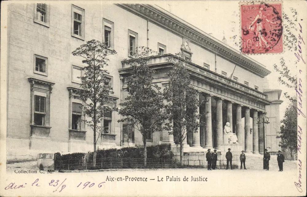 Aix-en-Provence — O Palácio de Justiça — Coleção C. M. - Frente