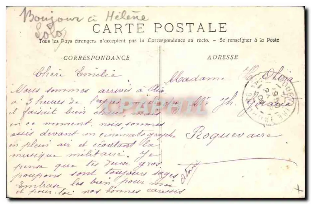 Aix-en-Provence — O Palácio de Justiça — Coleção C. M. - Verso