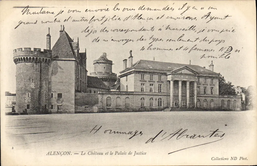 Alençon — Schloss und Gerichtshaus — Collections ND Phot. - Vorderseite