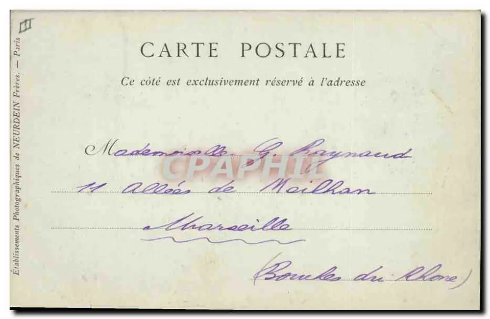 Avranches — Das Justizpalast, Aufnahme vom Garten des Bischofs — F. Horne de Phot. - Rückseite