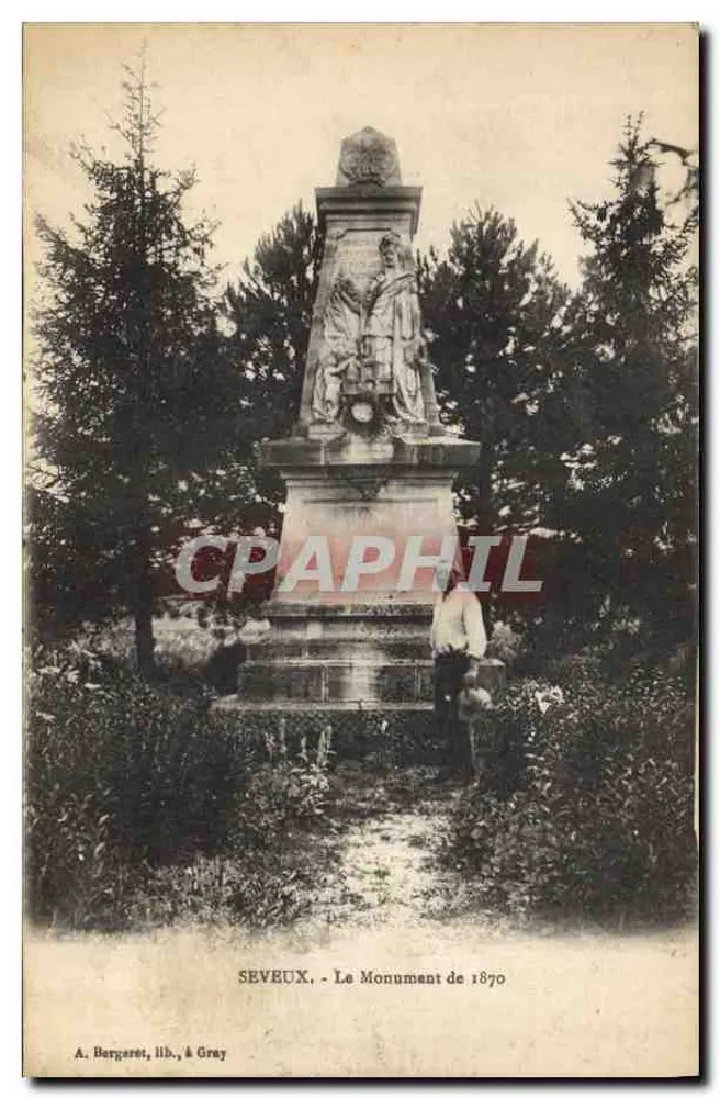 Seveux - Das Denkmal von 1870 — A. Bergaret, Verlag, in Gray - Vorderseite