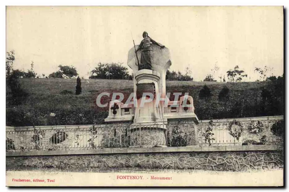Fontenoy — Denkmal — Pratberrnon, Verleger, Toul - Vorderseite