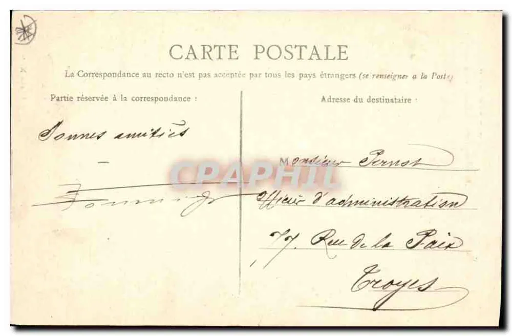 Châteauroux — Denkmal für die Kämpfer von 1870-71 — Cliché N. G. - Rückseite