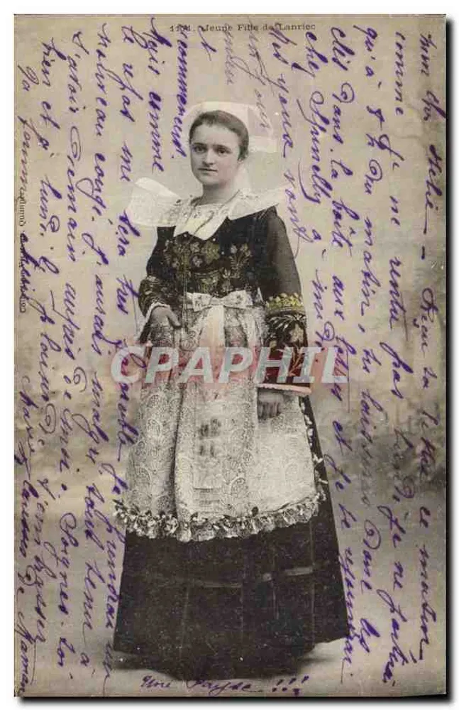 Jovem Menina de Lanrieuc — 1904 — editor anônimo, n° 174 - Frente