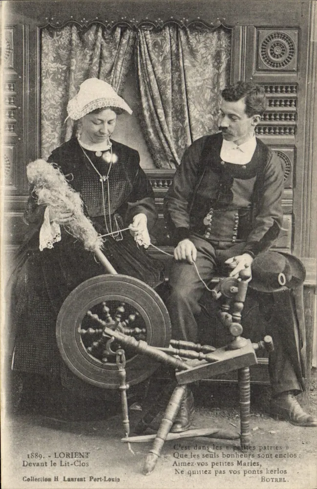 Lorient - Diante do Lit-Clos — Coleção H. Laurent Port-Louis, n° 1889 - Frente