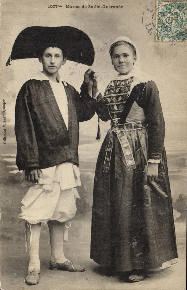 Casados de Saillé-Guérande — Coleção Villann Quimper — n° 1507 bis - Frente