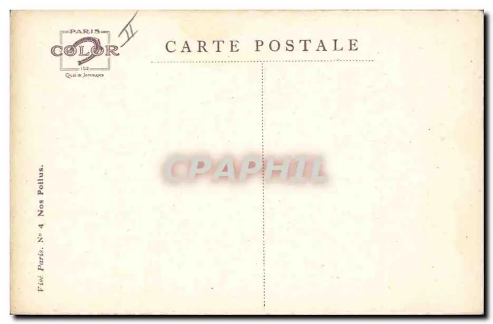 Porträt eines Soldaten — La Gruric Februar — Verlag Paris Color, Nr. 162 - Rückseite